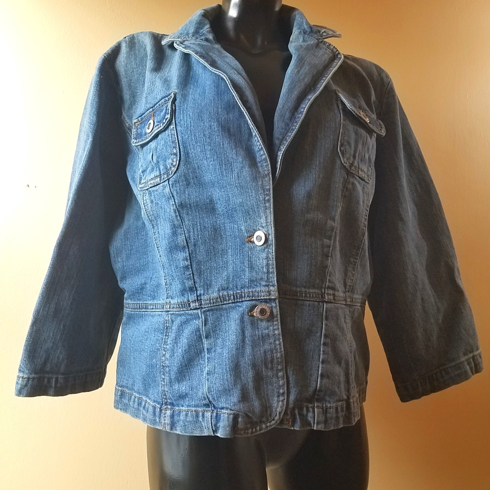 Simply Blue Cropped Blazer/Jean Jacket